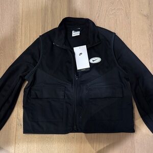 NWT Nike Black Full-Zip Jacket S (kids)